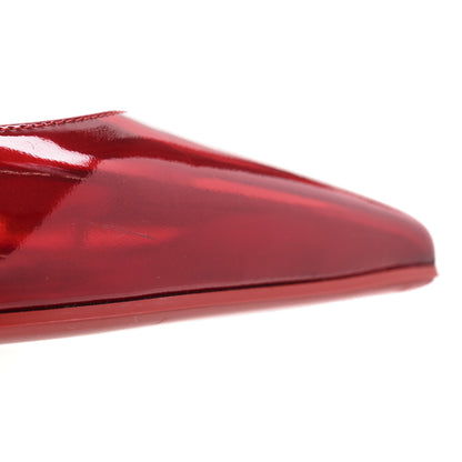 Christian Louboutin Metallic Patent Psychic Hot Chickita Flats 37.5 Loubi 10 of 11