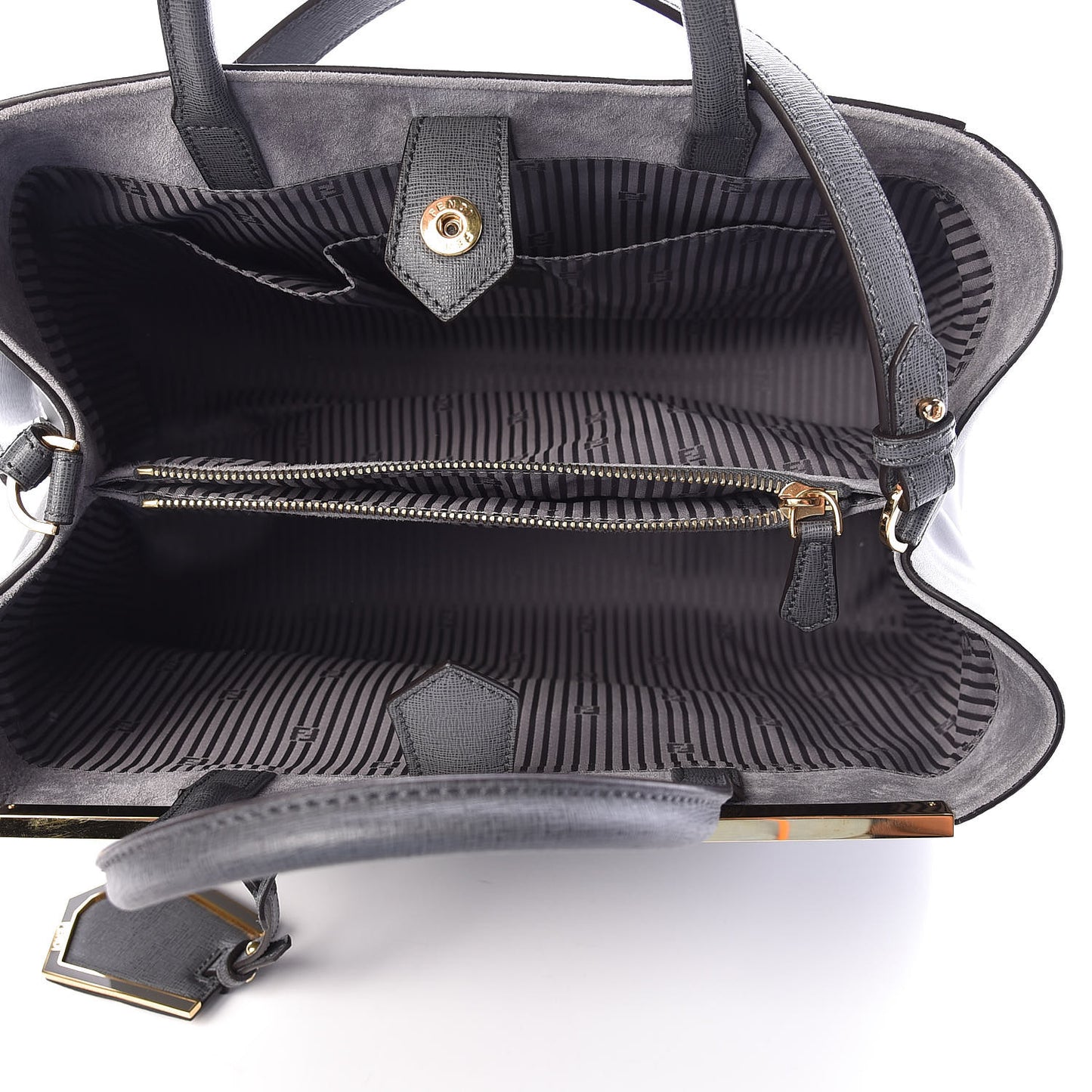 Vitello Elite Flamingo Regular 2Jours Tote Grigio Grigio Chiaro