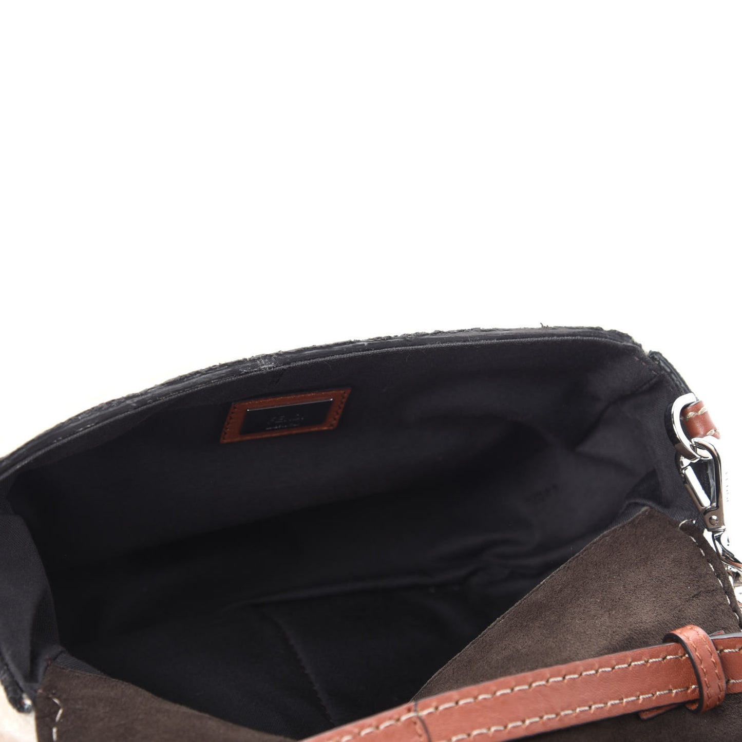Shearling Vitello Dolce 3Baguette Shoulder Bag Beige