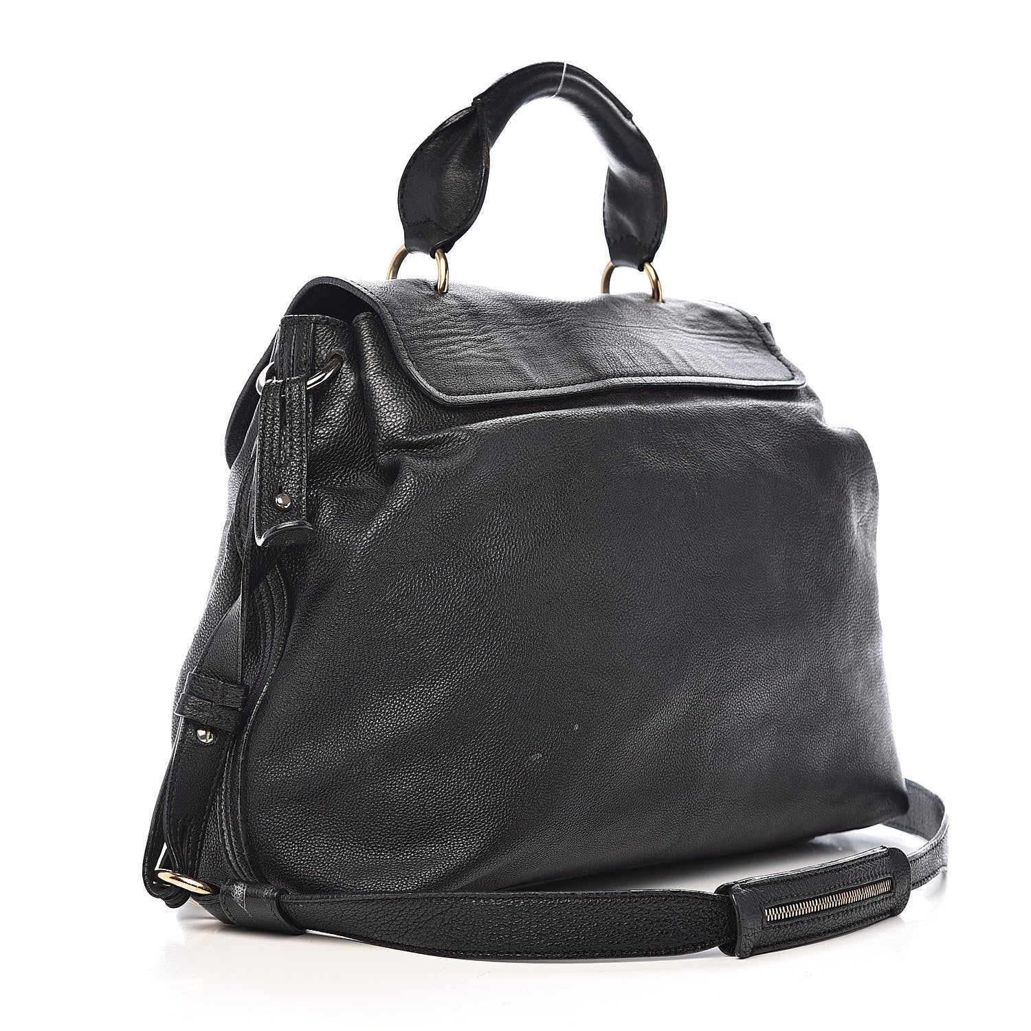 Chloe Calfskin Elsie Satchel Black 2 of 12