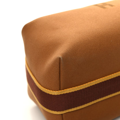 Hermes Canvas Large Bride-A-Brac Pouch Ocre 8 of 12
