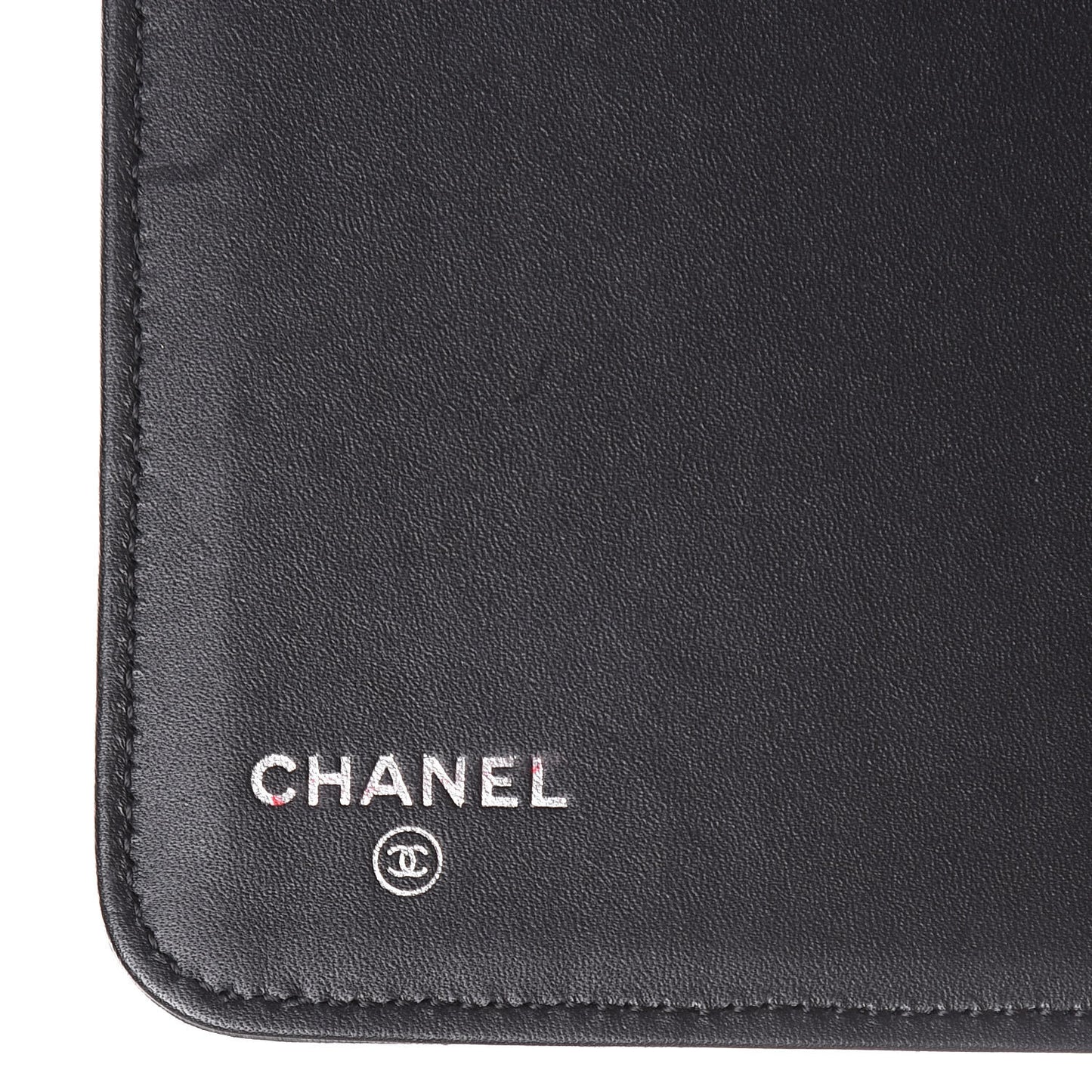 Iridescent Caviar Quilted Crossbody iPad Holder Black