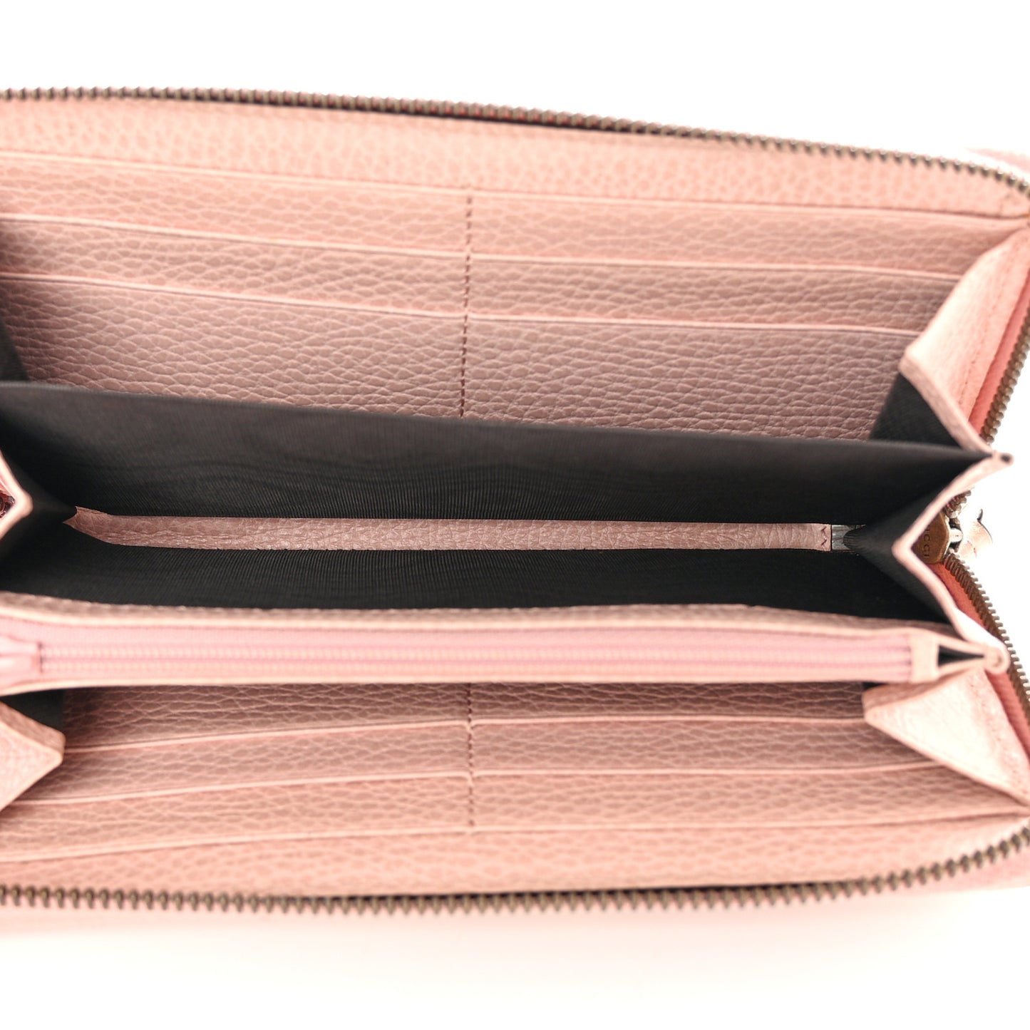 Calfskin Butterfly Farfalla Zip Around Wallet Perfect Pink