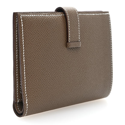 Hermes Epsom Bearn Compact Wallet Etoupe 3 of 7