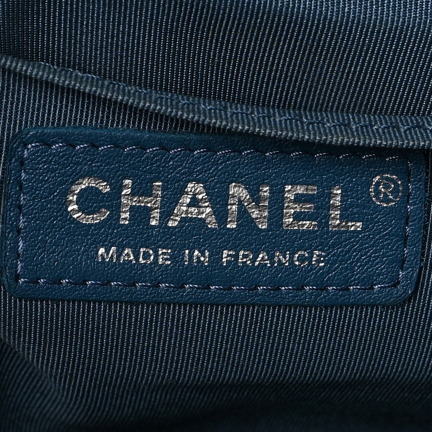 Lambskin Quilted Medium Boy Flap Blue