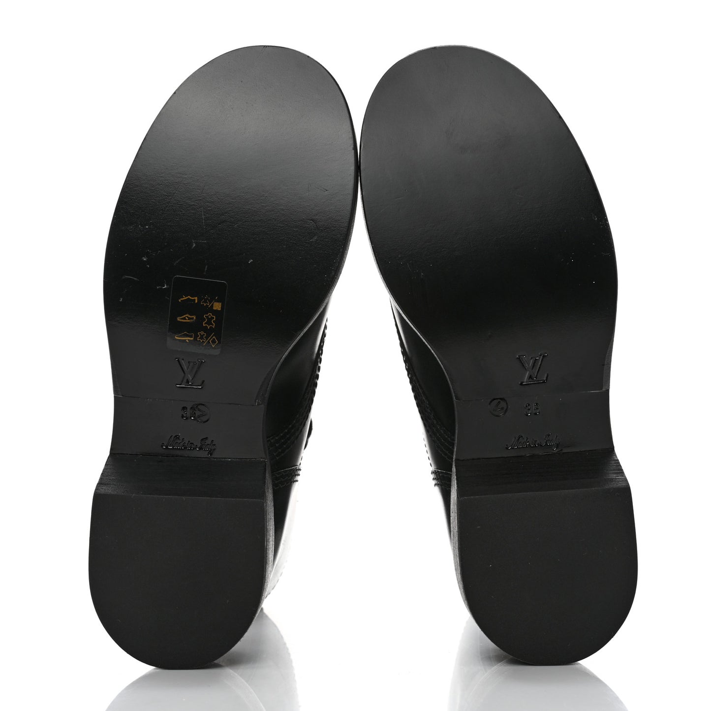 Calfskin Monogram Metropolis Flat Ranger Boots 36 Black