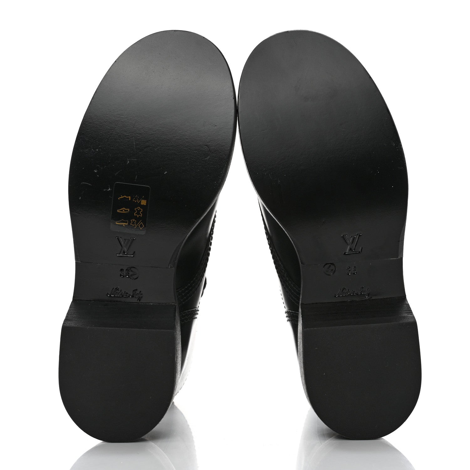 Louis Vuitton Calfskin Monogram Metropolis Flat Ranger Boots 36 Black 5 of 8