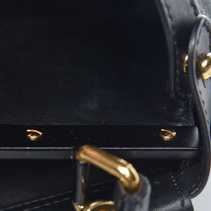 Fendi Vitello Seta Shiny Nappa Medium Peekaboo Iconic Satchel Black 12 of 14