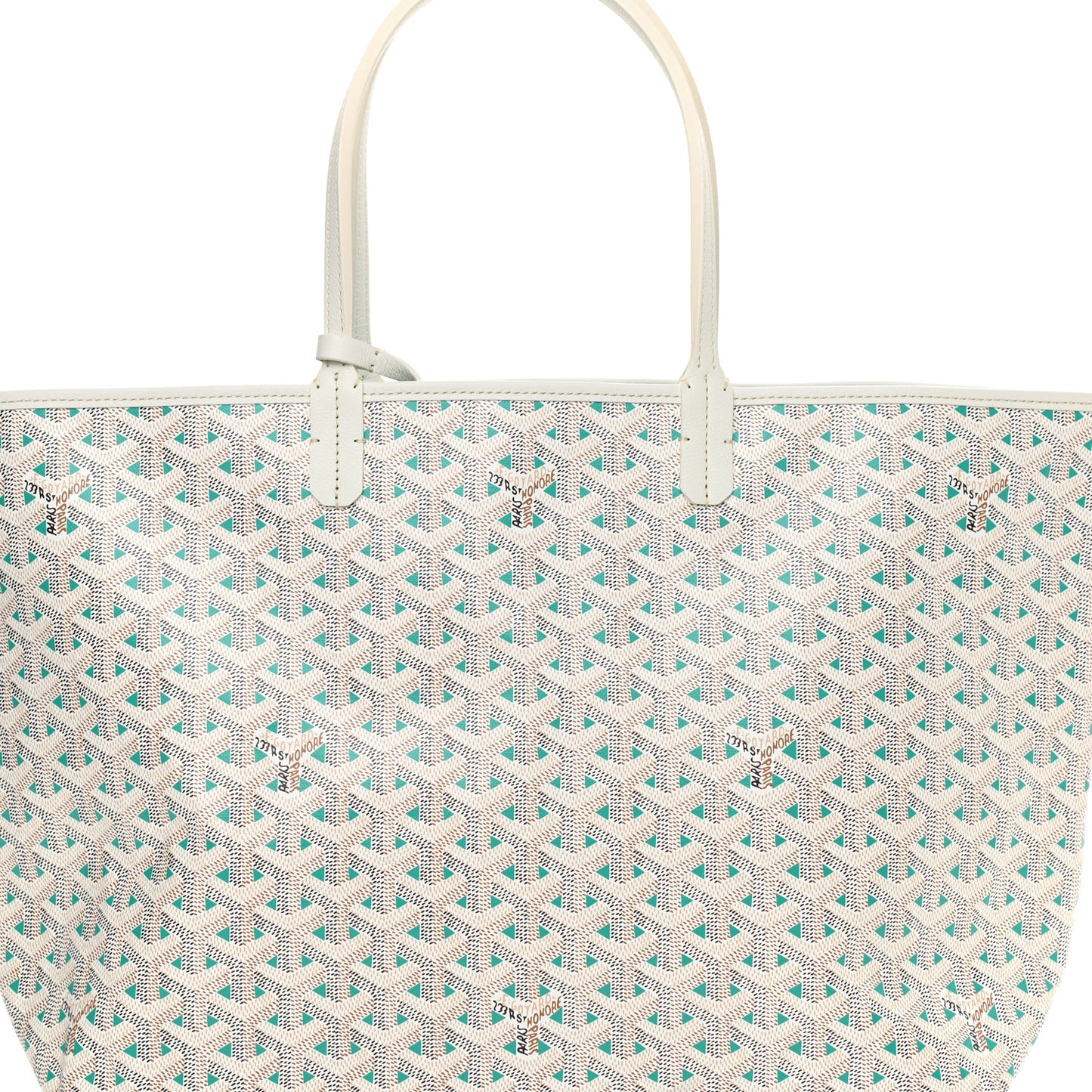 Goyardine Saint Louis Claire Voie PM White Opaline