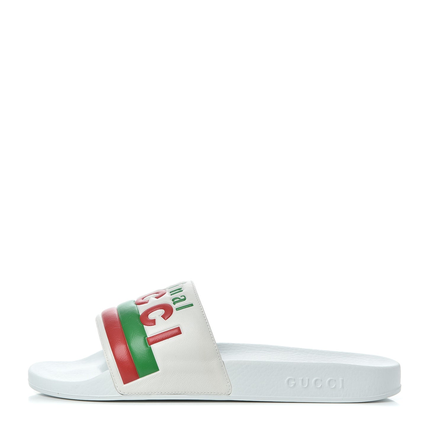 Nappa Original Gucci Mens Slide Sandals 11 Great White