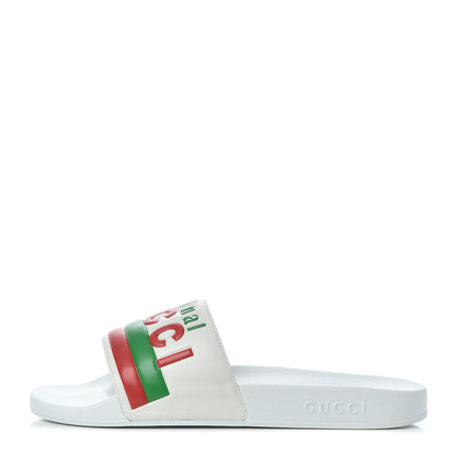 Gucci Nappa Original Gucci Mens Slide Sandals 11 Great White 1 of 8