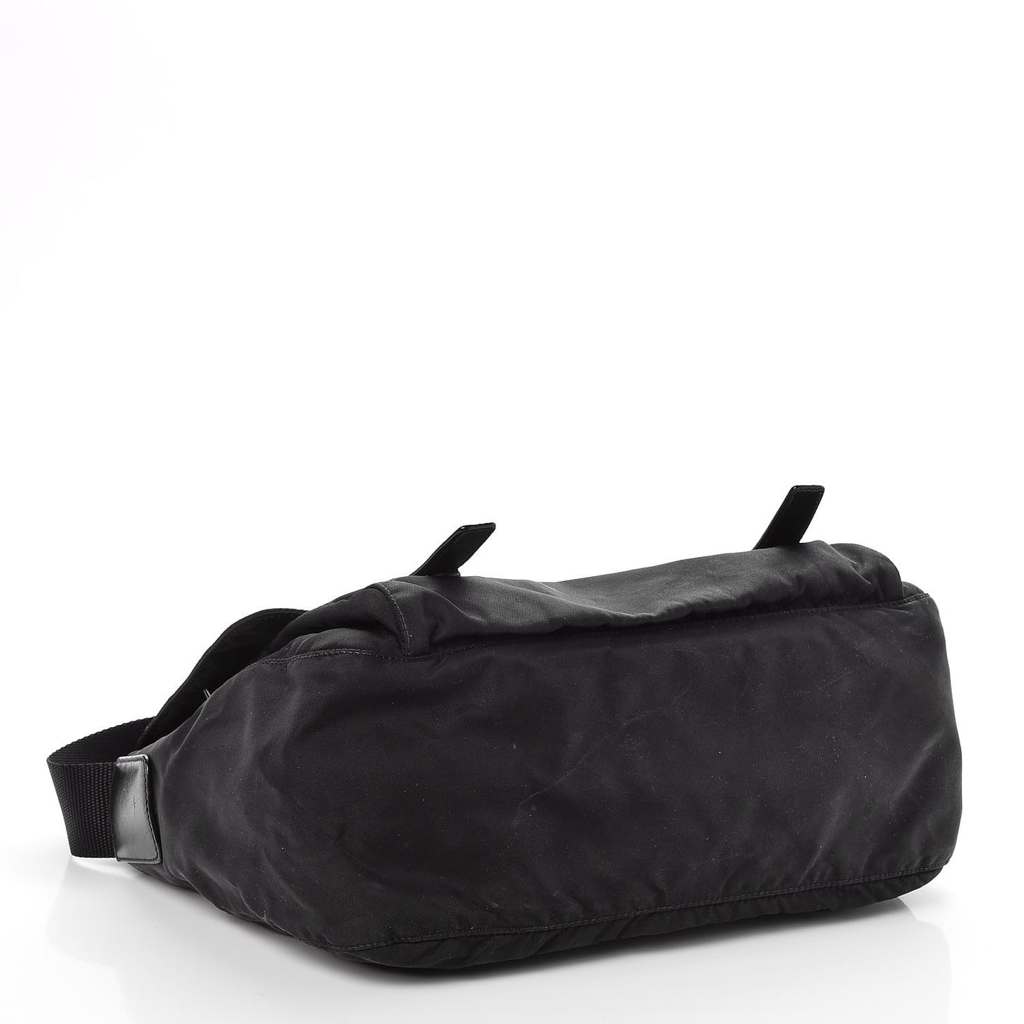 Nylon Vela Messenger Bag Black