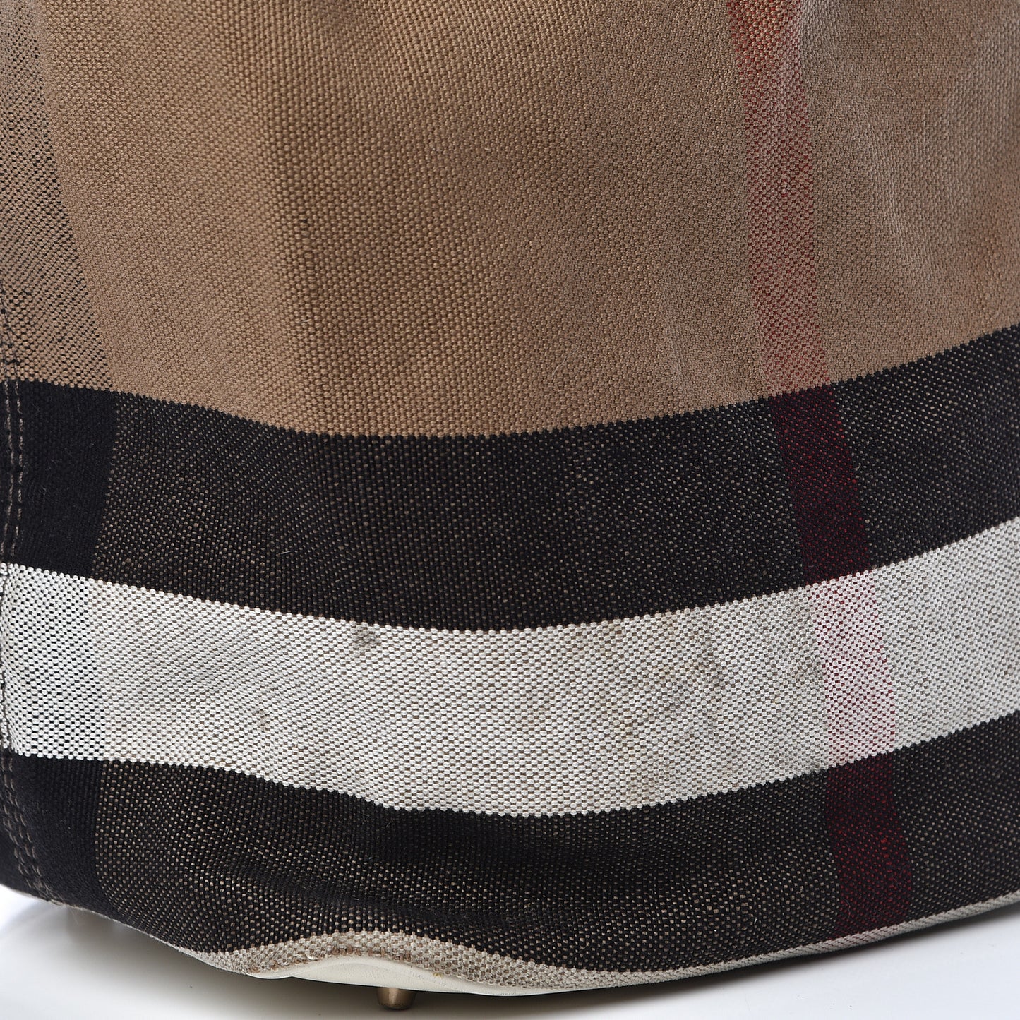 Canvas Mega Check Medium Ashby Hobo White