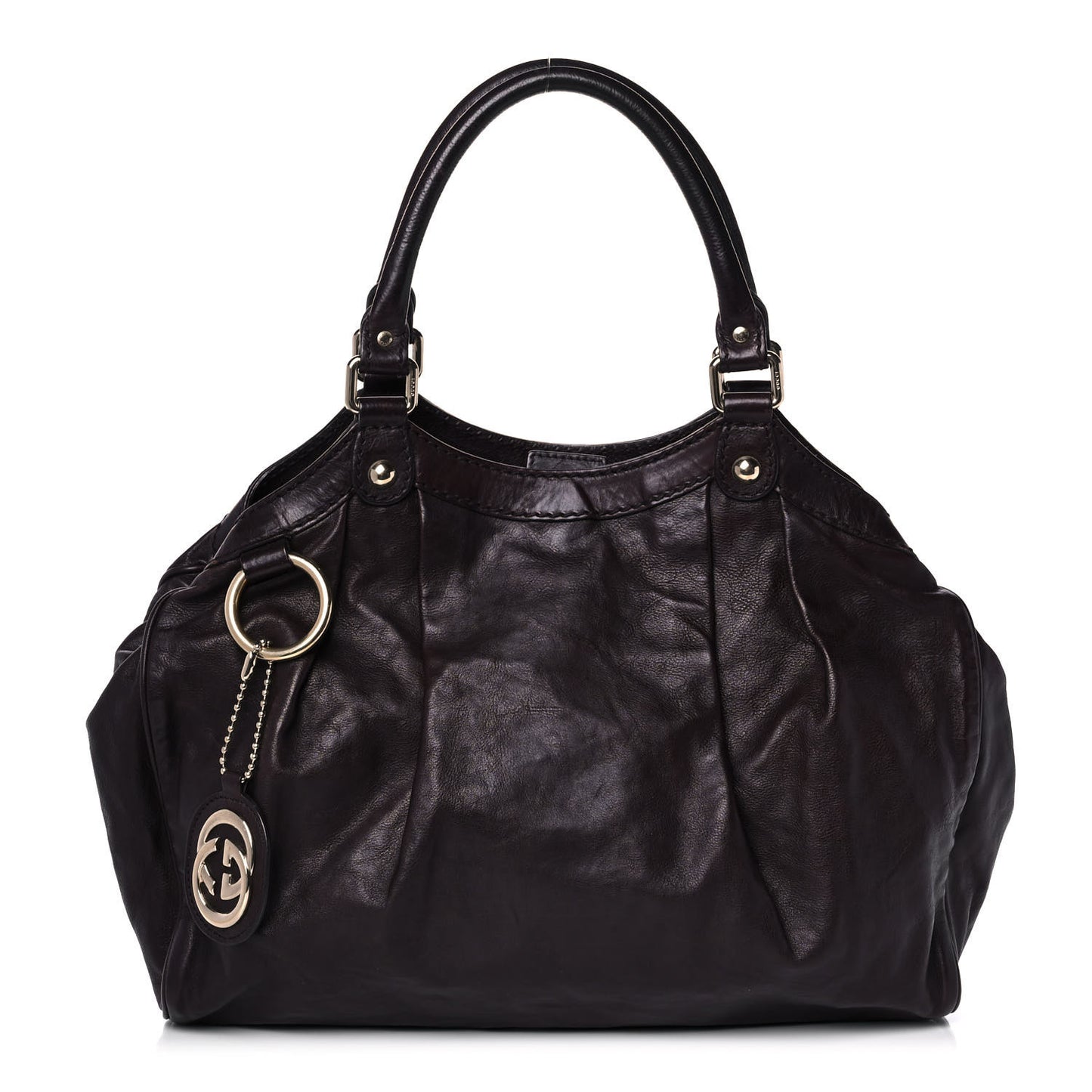Calfskin Medium Sukey Tote Dark Brown