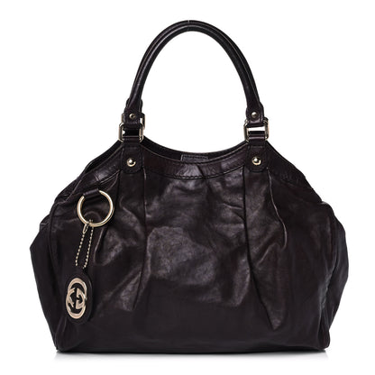 Gucci Calfskin Medium Sukey Tote Dark Brown 1 of 10