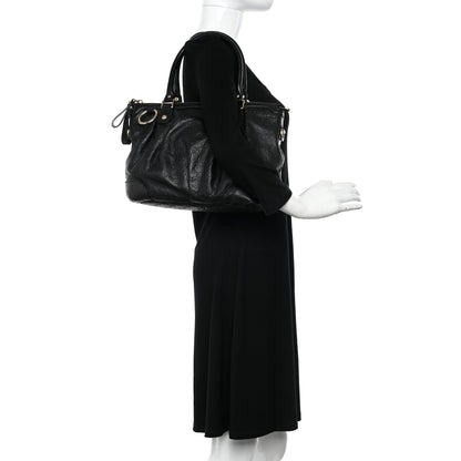 Gucci Guccissima Medium Sukey Top Handle Tote Black 2 of 9