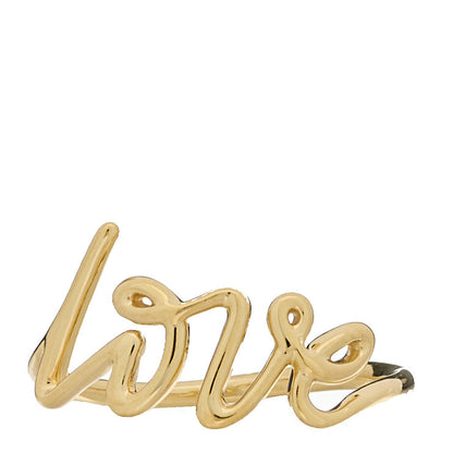 Tiffany 18K Yellow Gold Paloma's Graffiti Love Ring 56 7.5 1 of 5