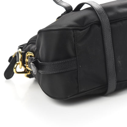 Prada Tessuto Nylon Vitello Daino Shopping Satchel Black 6 of 9