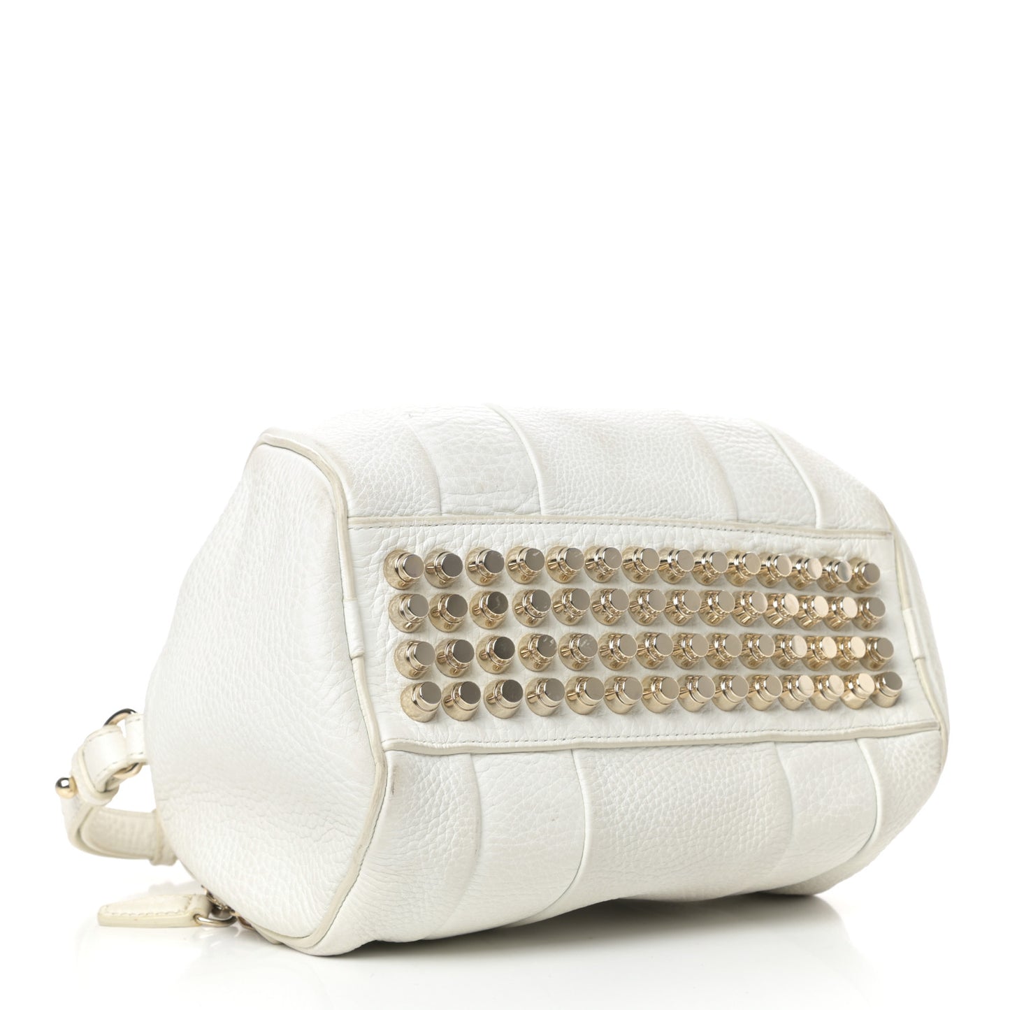 Pebbled Lambskin Rockie White Gold Hardware