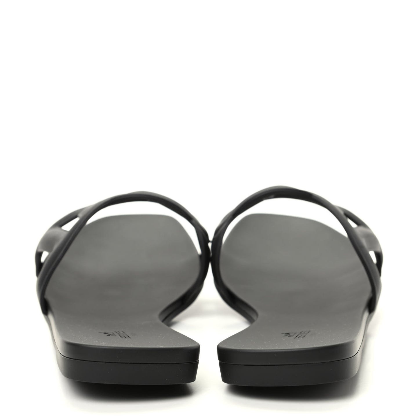 Rubber Aloha Sandals 41 Black