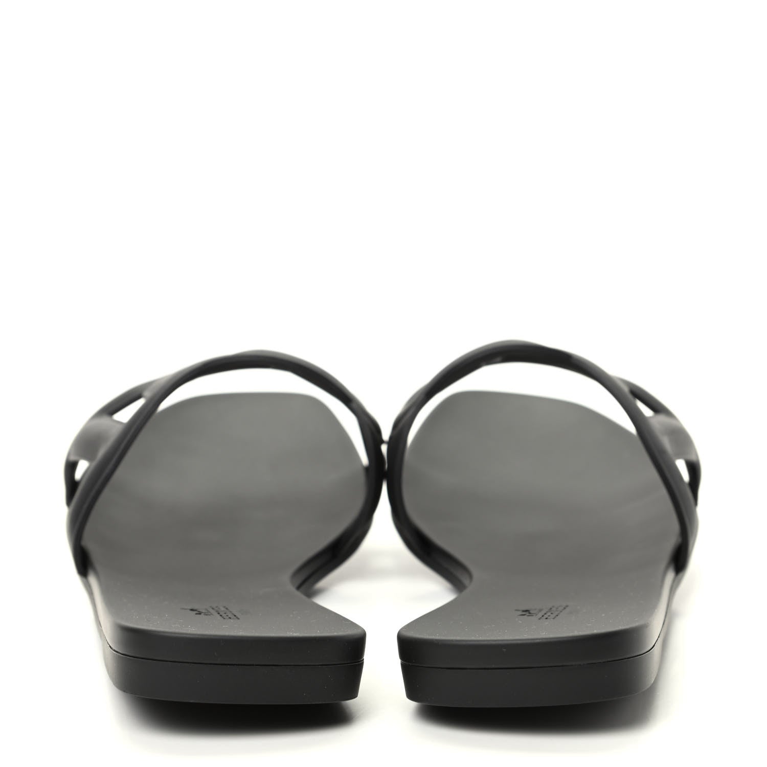 Hermes Rubber Aloha Sandals 41 Black 7 of 10