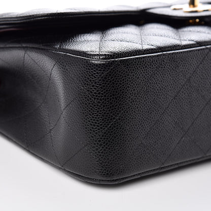 Chanel Caviar Quilted Jumbo Double Flap Black 6 of 11