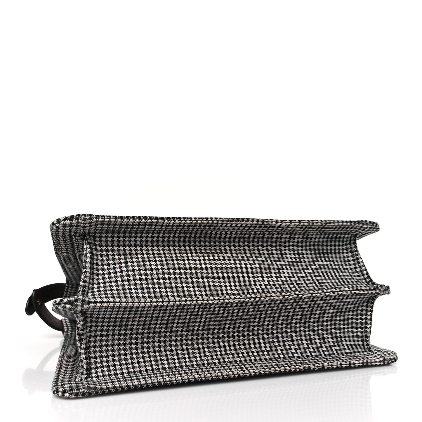 Wool Fabric Jacquard Cuoio Large Houndstooth FF 1974 Medium Peekaboo I SEE U Satchel Beige Tobacco Moro