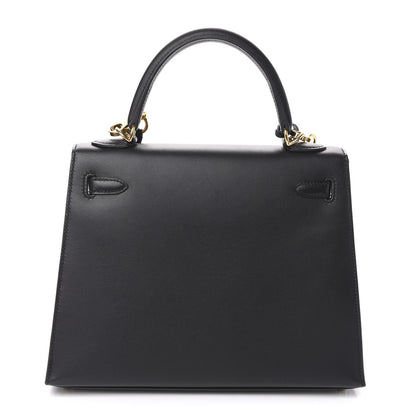 Hermes Sombrero Kelly Sellier 25 Black 5 of 36
