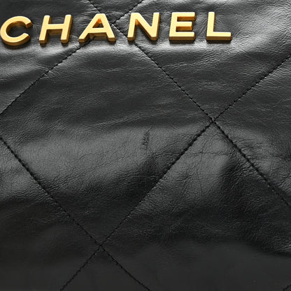 Chanel Shiny Calfskin Quilted Small Chanel 22 Black 12 of 16