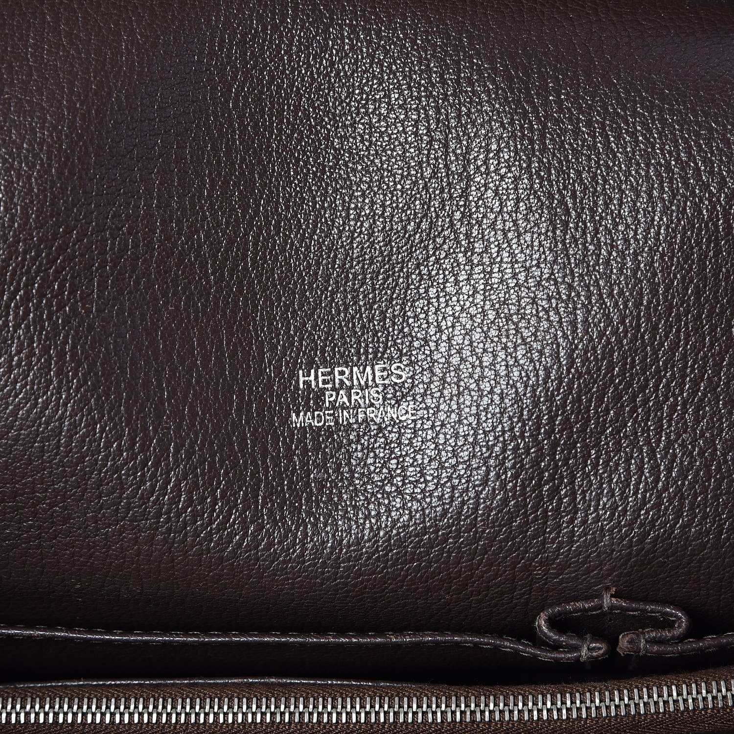 Hermes Taurillon Clemence Jypsiere 34 Chocolate 6 of 7
