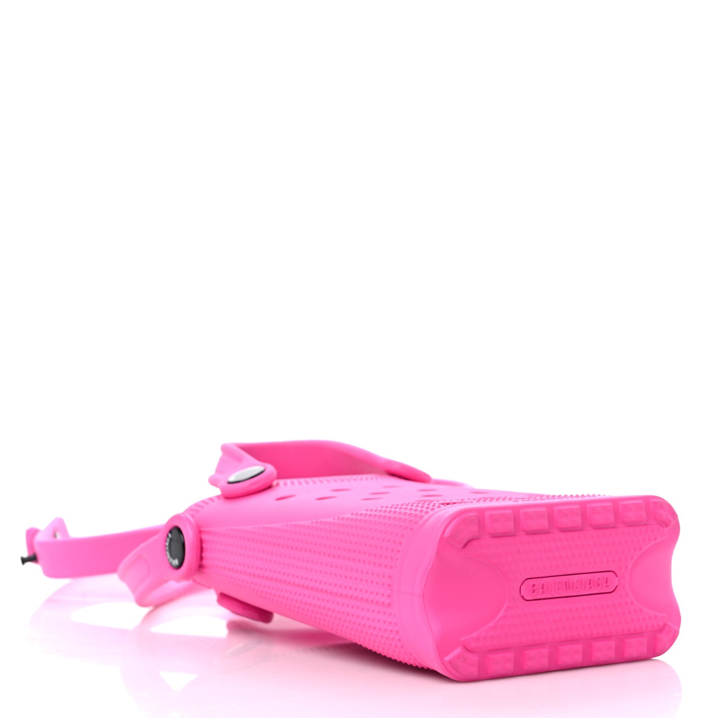 X CROCS Rubber Phone Holder with Strap Fuxia