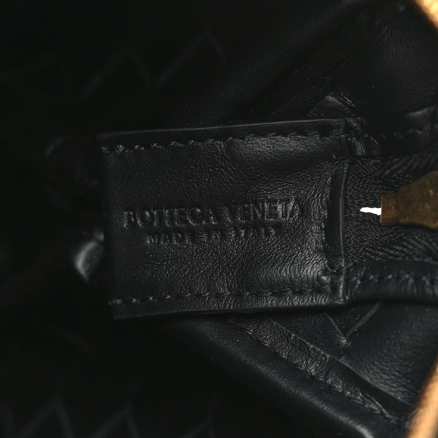 Nappa Intrecciato Medium Loop Camera Bag Black