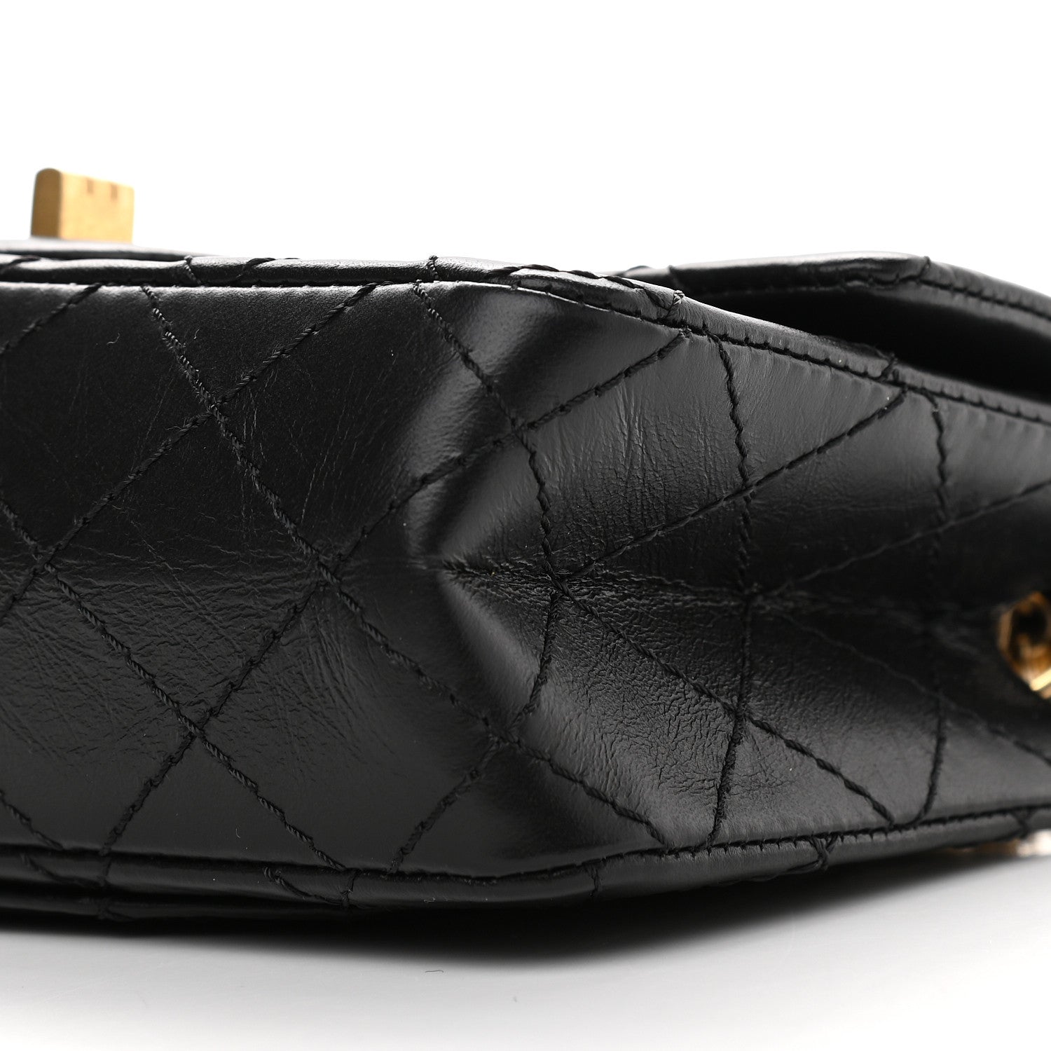 Chanel Aged Calfskin Quilted 2.55 Reissue Mini Flap Black 9 of 9