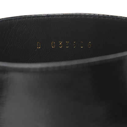 Chanel Crackled Calfskin CC Short Boots 36.5 Black 8 of 10