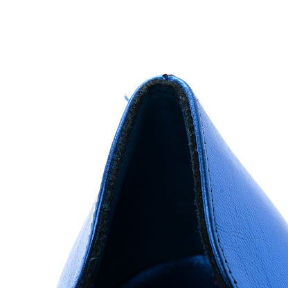 Christian Louboutin Metallic Patent Hot Chick 100 Pumps 37 Blue 9 of 10