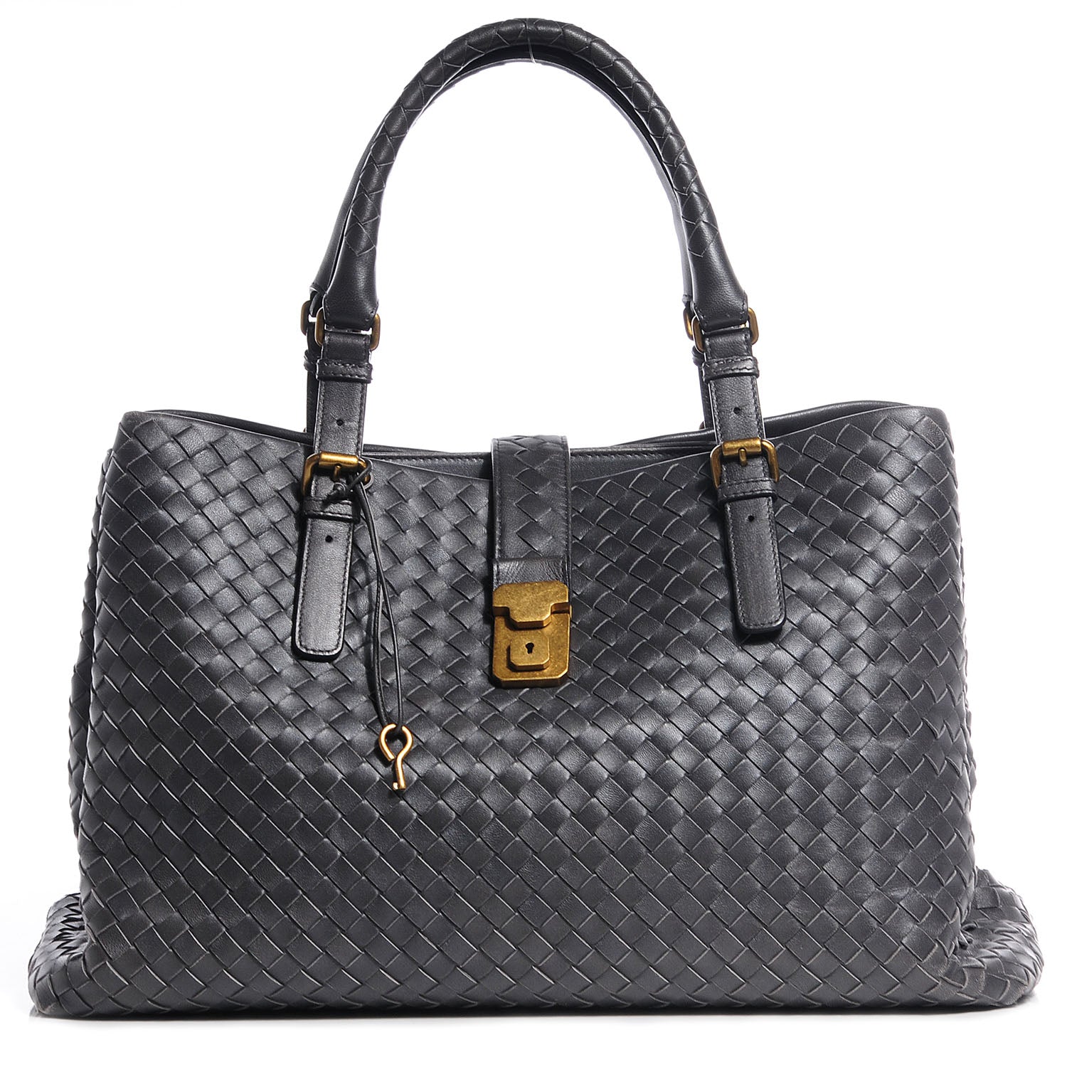 Bottega Veneta Nappa Intrecciato Medium Roma Tote Ferro 1 of 8