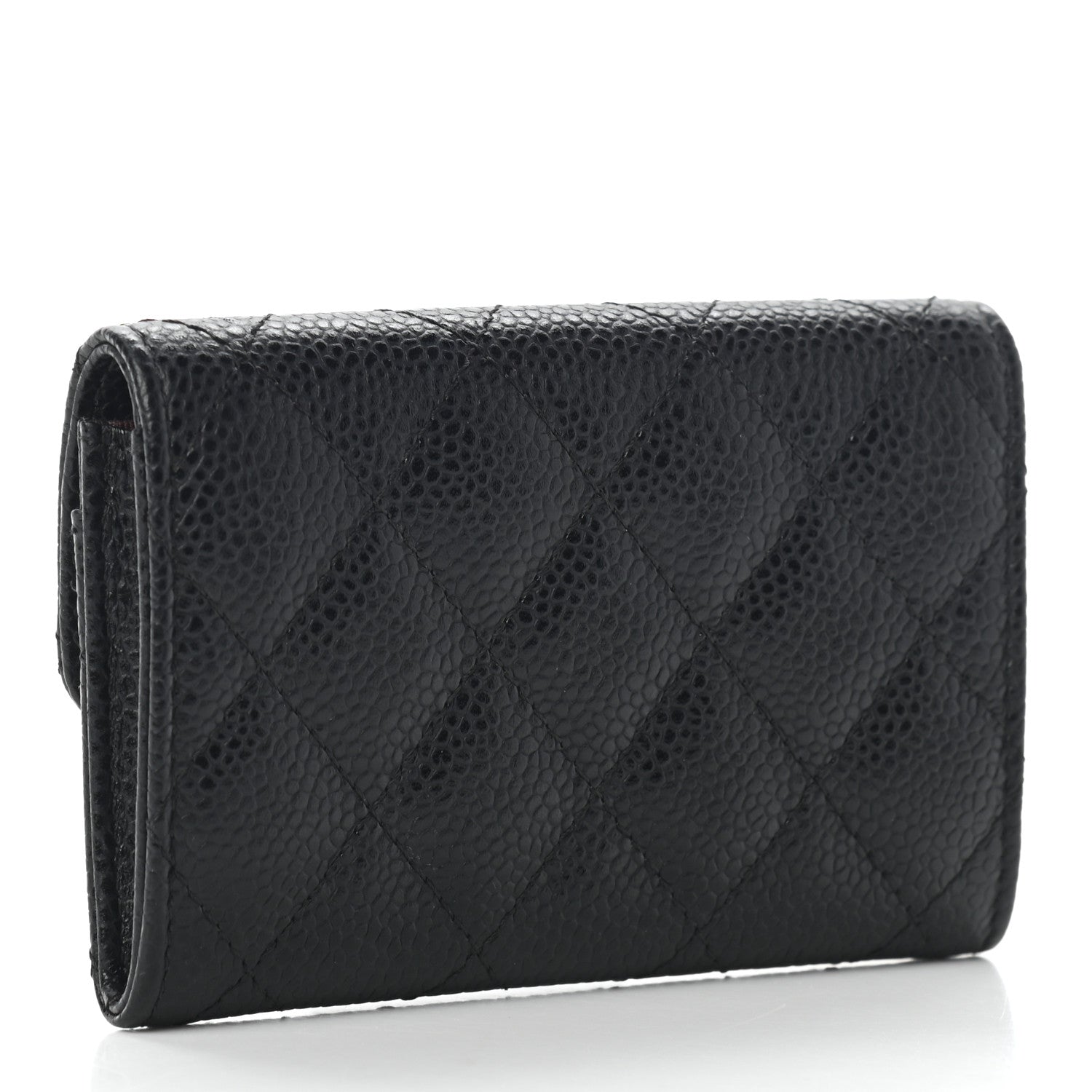 Chanel Caviar Quilted Flap Card Holder Black 3 of 8