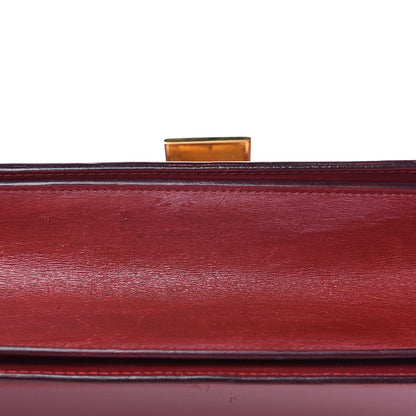 Celine Box Calfskin Medium Classic Box Flap Bag Red 10 of 17