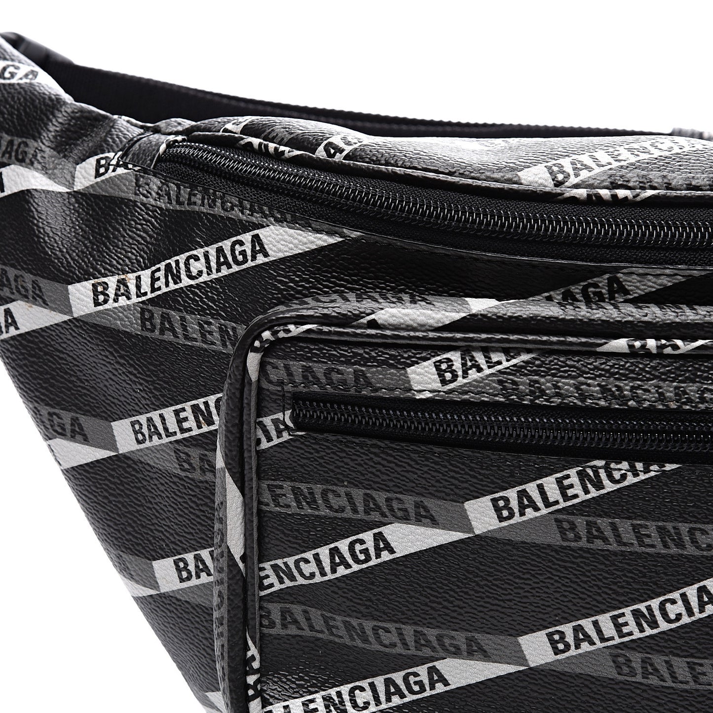 Coated Canvas Losange Monogram Explorer Belt Bag Black Grey