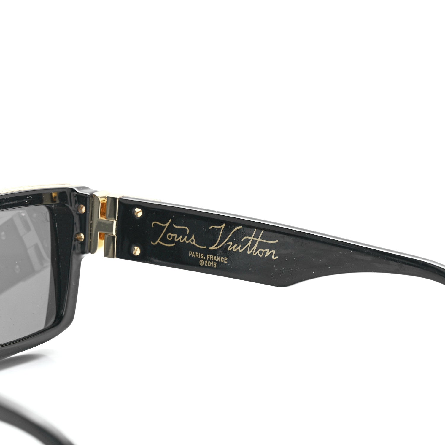 Louis Vuitton Acetate 1.1 Millionaires Sunglasses Z1165W Black 6 of 8