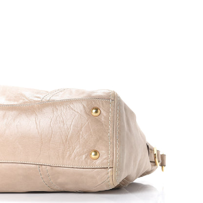 Prada Vitello Shine Antik Shopping Satchel Cammeo 7 of 8