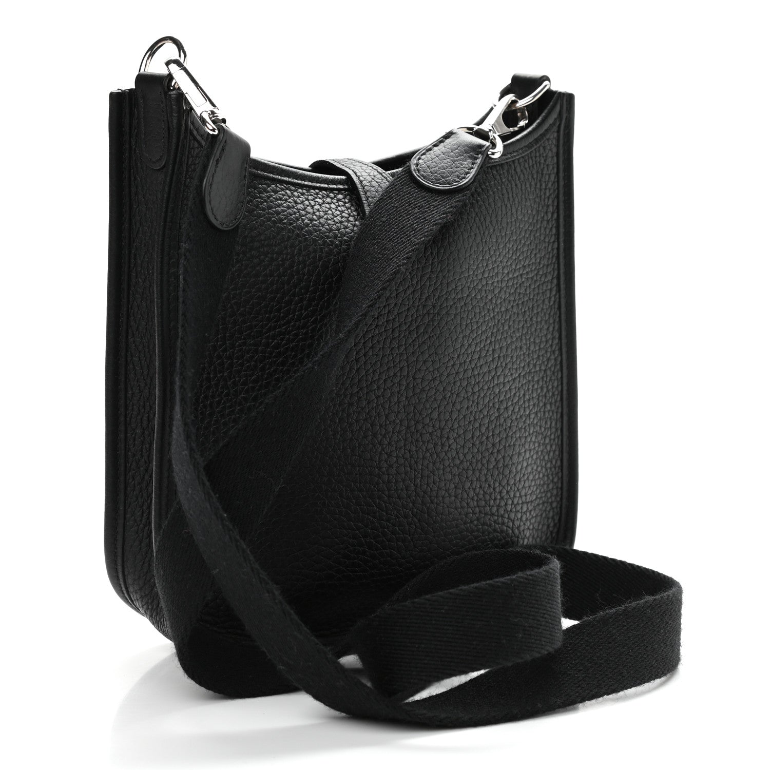 Hermes Taurillon Clemence Evelyne TPM Black 3 of 11