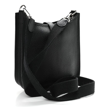 Hermes Taurillon Clemence Evelyne TPM Black 3 of 11