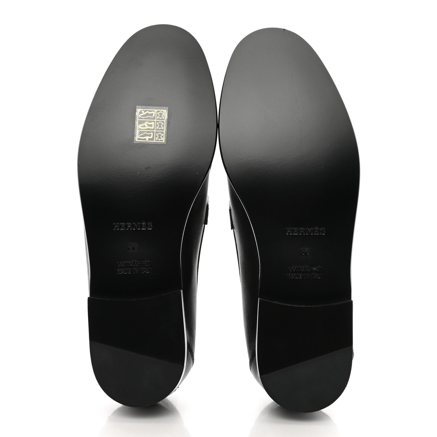 Calfskin Destin Loafers 36 Black