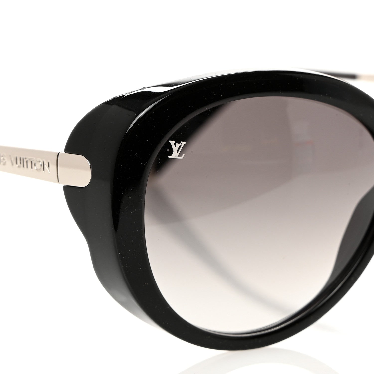 Louis Vuitton Acetate Bluebell Sunglasses Z0693W Black Glitter 8 of 9