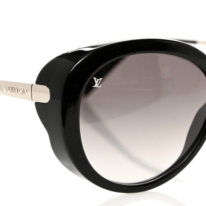 Louis Vuitton Acetate Bluebell Sunglasses Z0693W Black Glitter 8 of 9