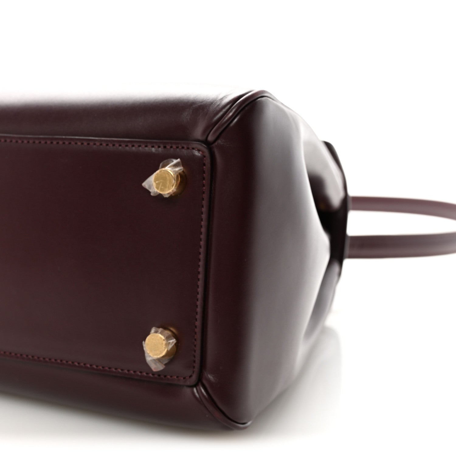 Celine Satinated Calfskin Medium 16 Top Handle Bag Light Burgundy 10 of 10