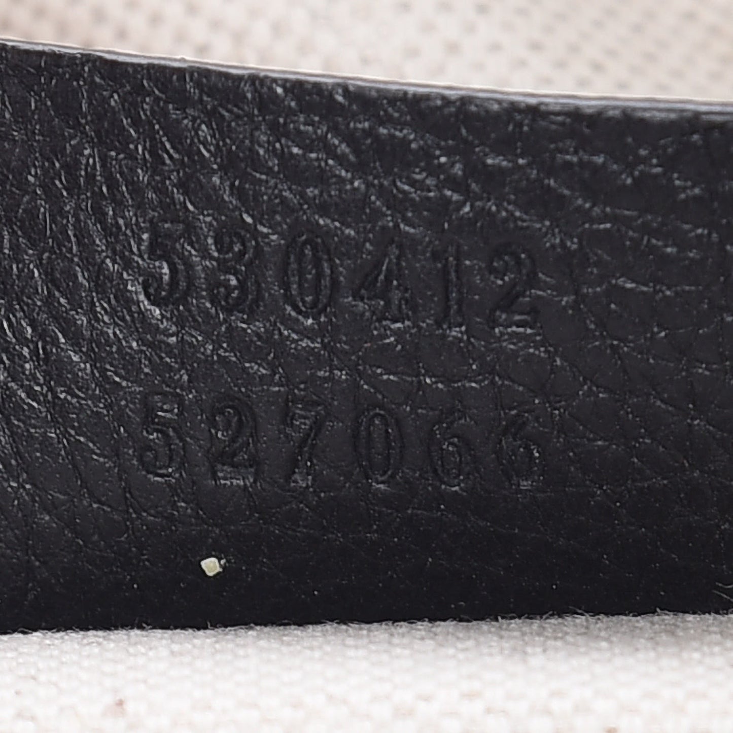 Grained Calfskin Logo Belt Bag Black