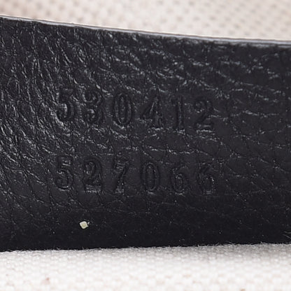 Gucci Grained Calfskin Logo Belt Bag Black 10 of 13