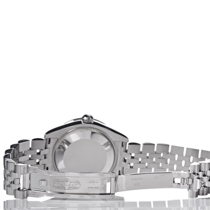 Rolex Stainless Steel 18K White Gold Diamond Mother of Pearl 31mm Oyster Perpetual Datejust Watch Roman 178384 5 of 7